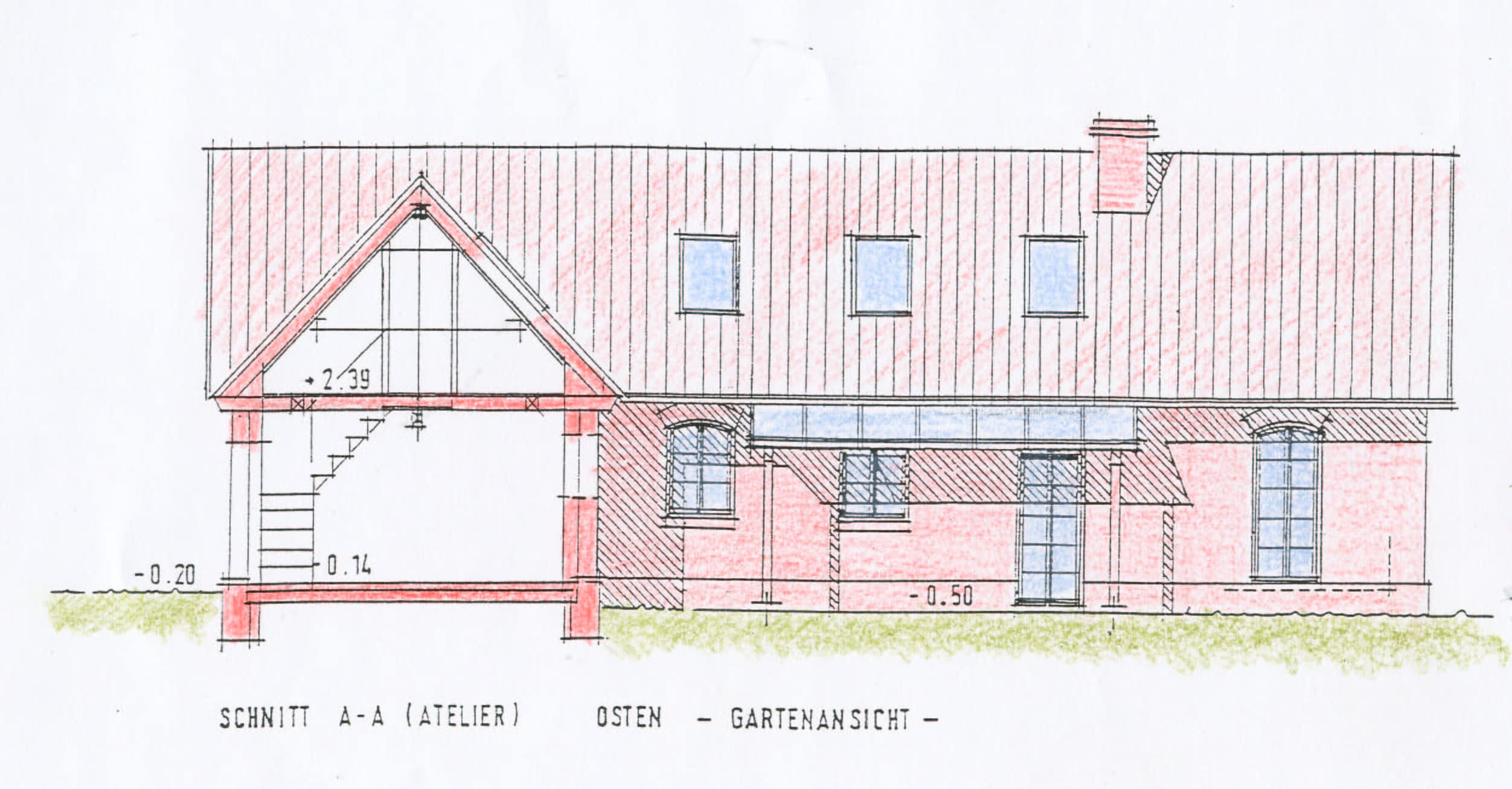 Zeichnung Ferienwohnung Klein-Grindau