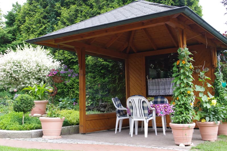 Gartenlaube der Ferienwohnungen Haus Menke in Hanstedt