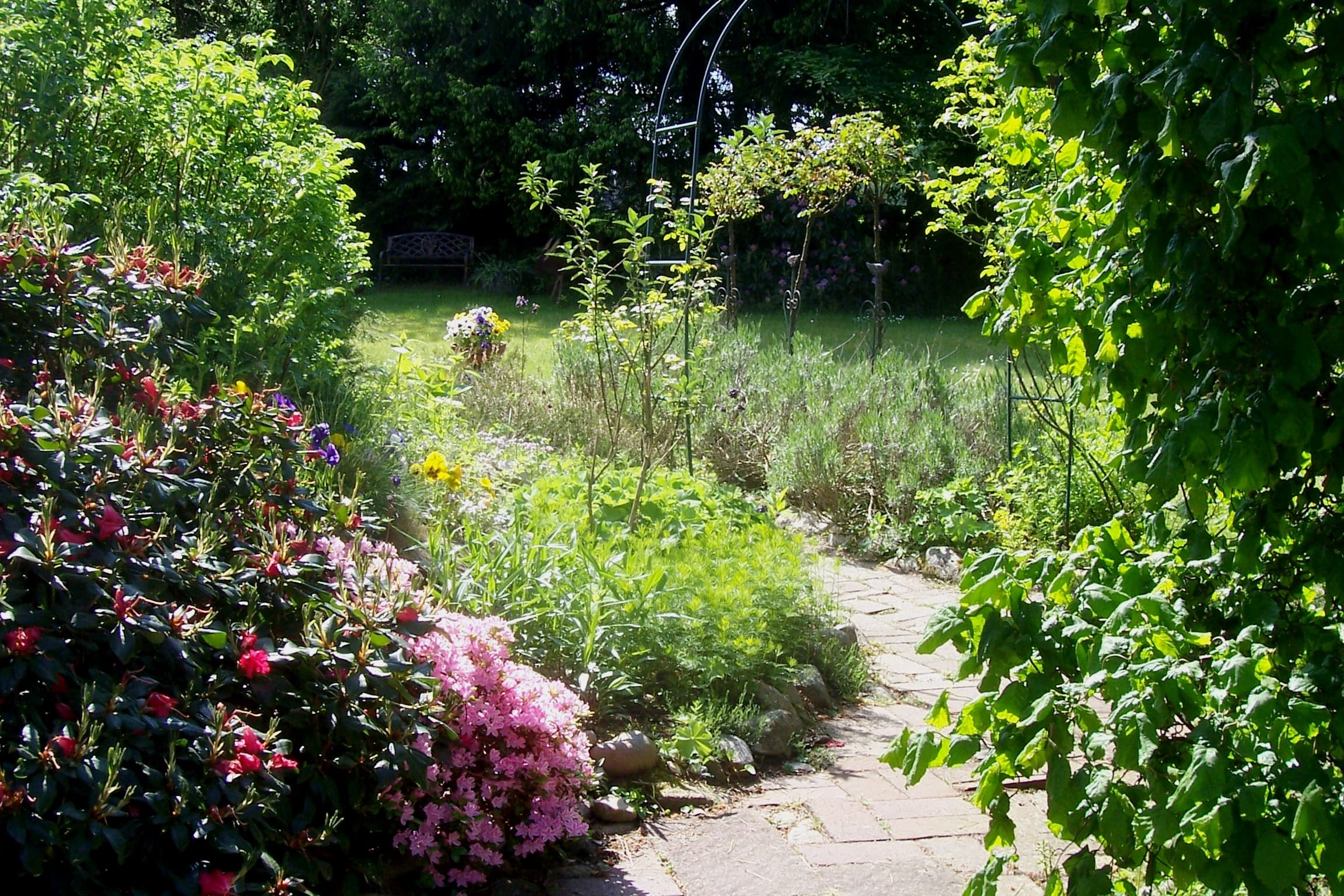 Gartenweg der Ferienwohnung Haus Heckenrose in Undeloh