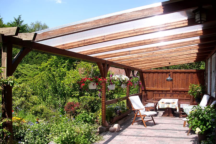 Terrasse Bauernhof-Ferien auf Volmers Hof