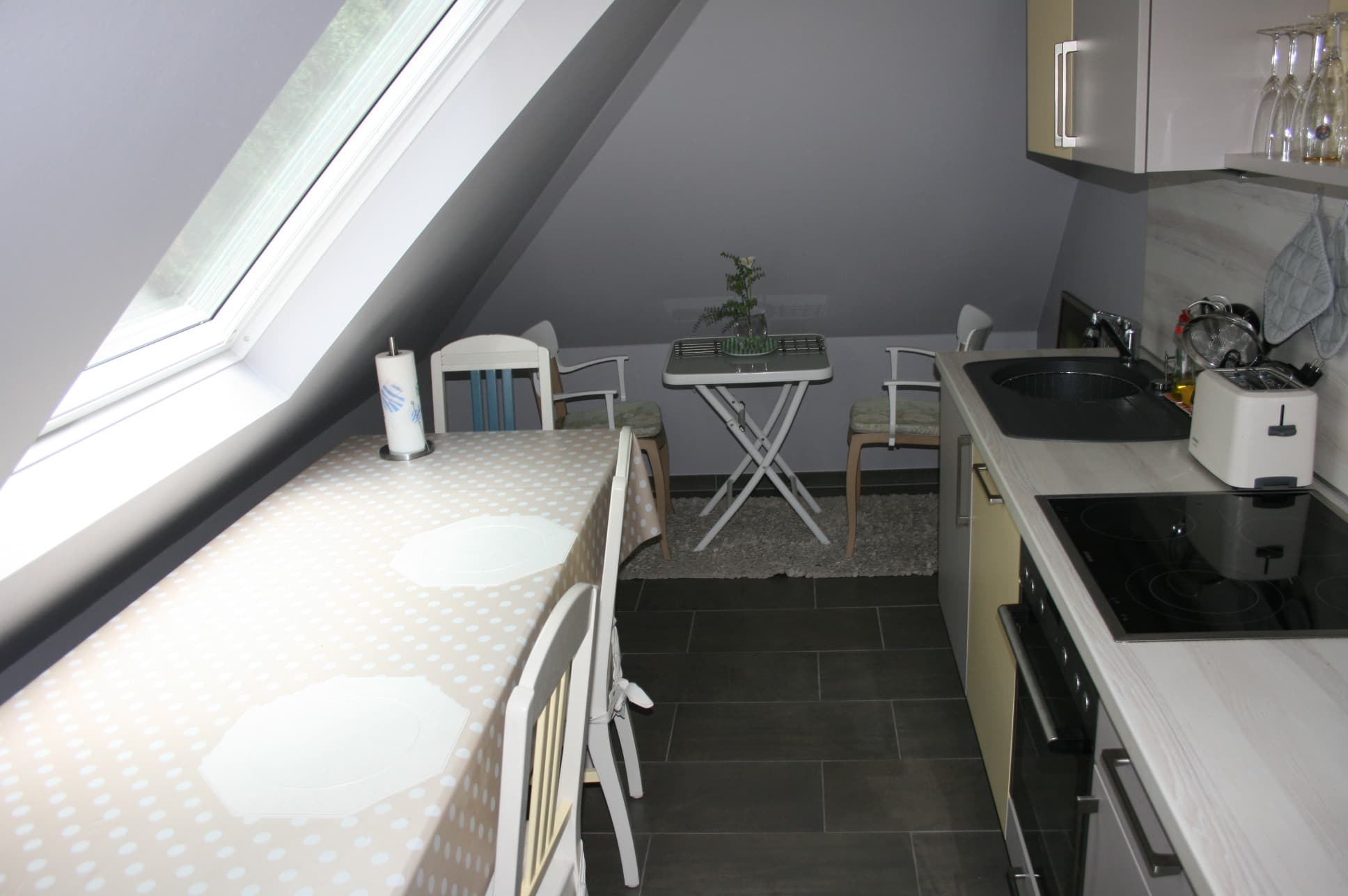 Küche in der Ferienwohnung Fricke in Embsen