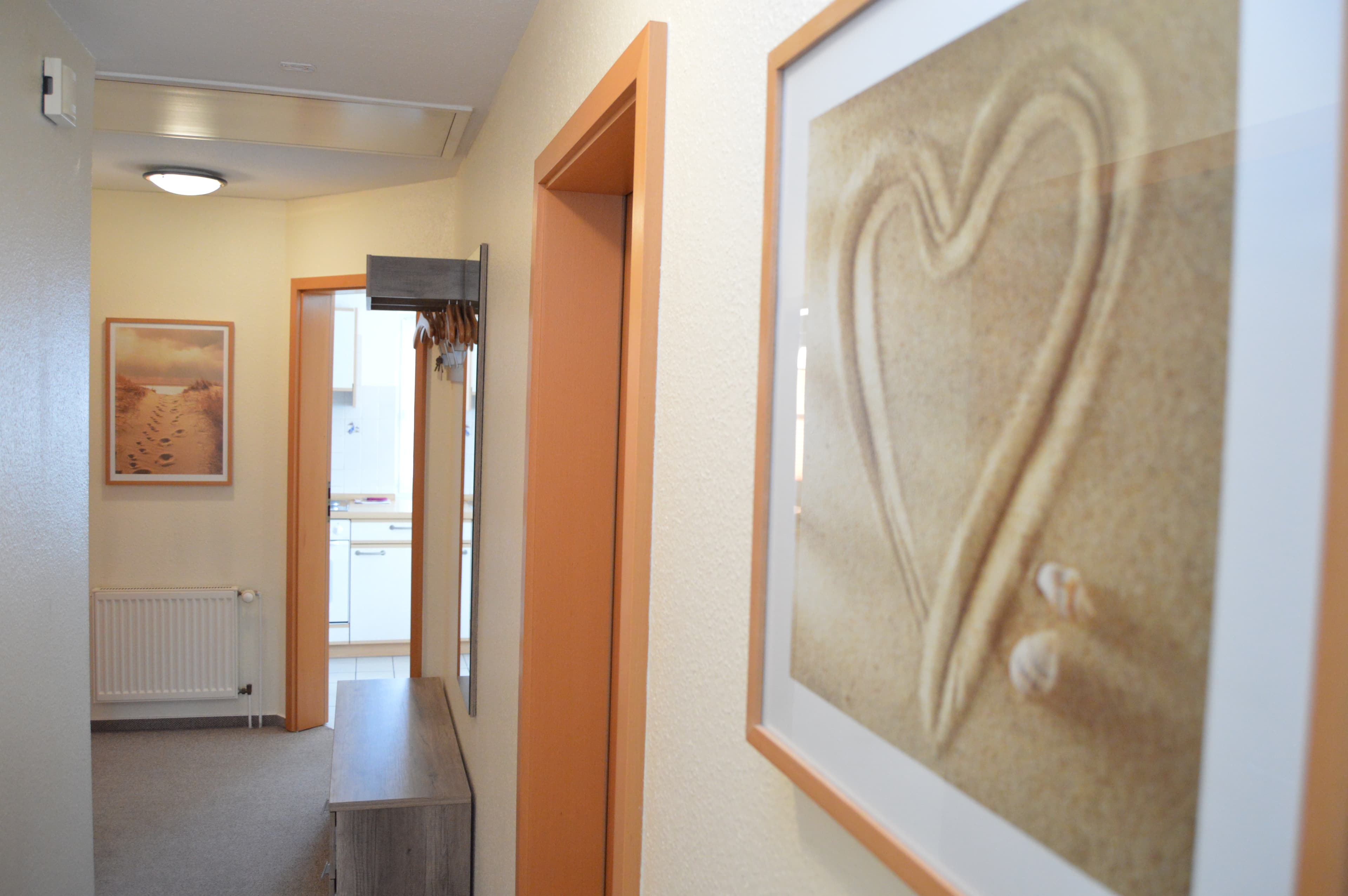 Der Flur in der Ferienwohnung Heidegeist in Neuenkirchen