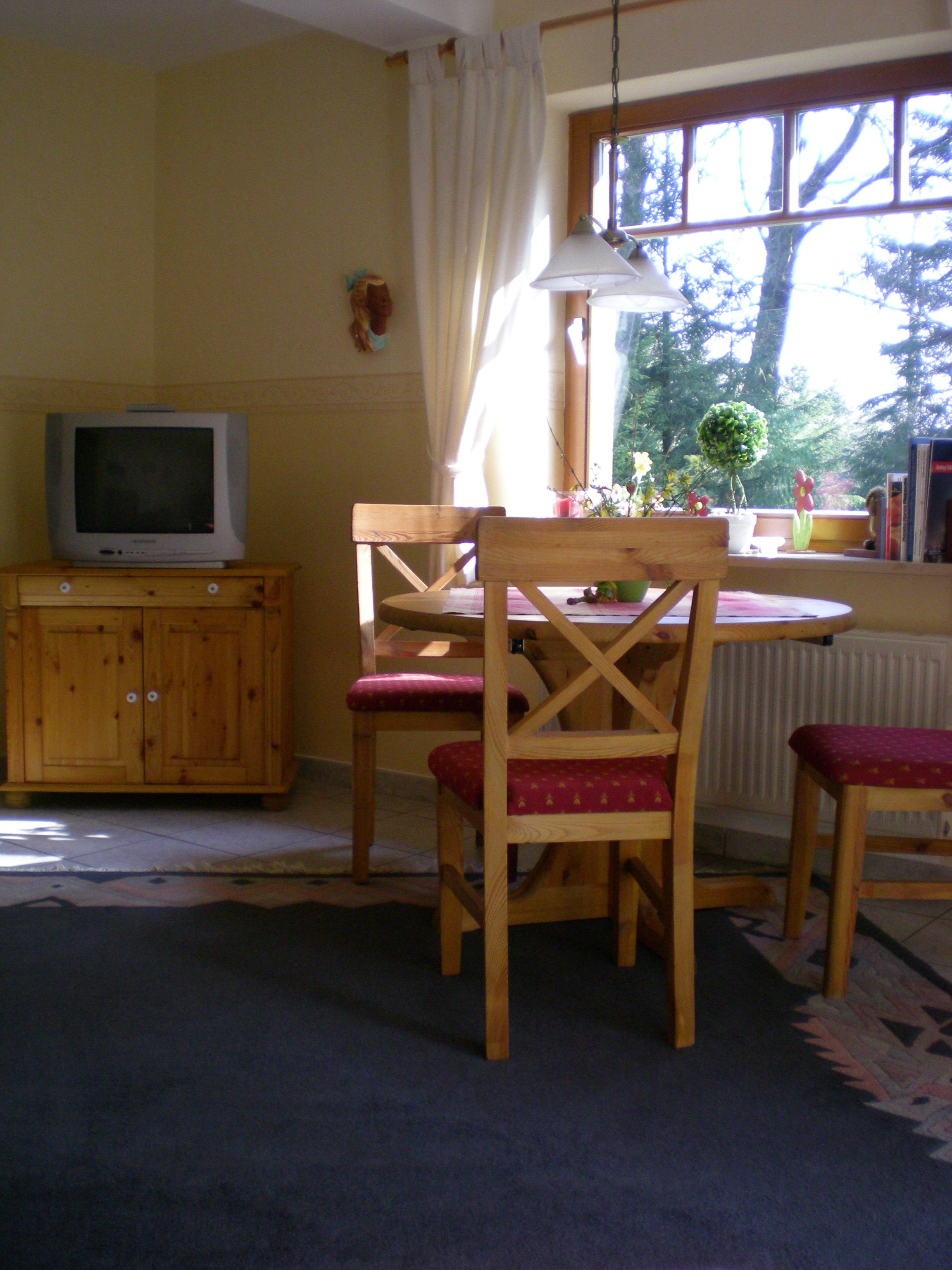 Wohnzimmer Ferienwohnung im Büsenbachtal