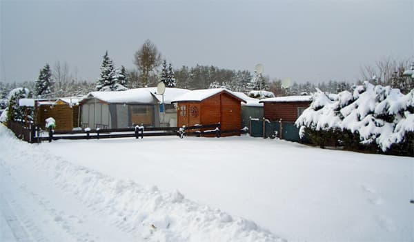 Winter auf dem Campingplatz Bad Bodenteich