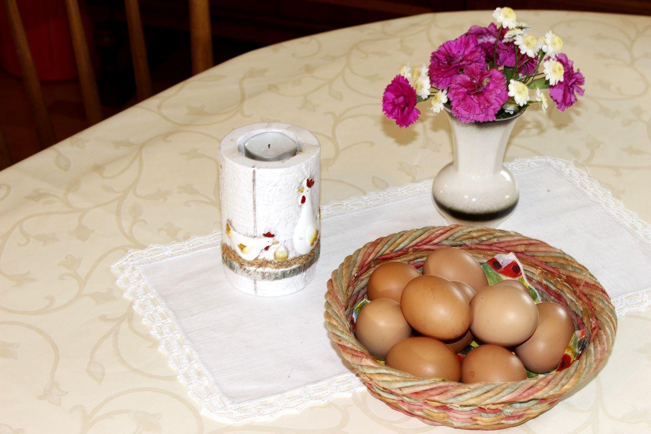 Frühstückseier von den eigenen Hühnern Ferienwohnungen Wöhlke