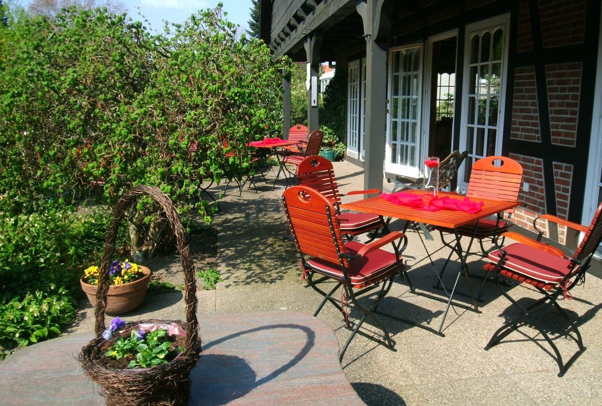 Terrasse Pension Zum Heidewanderer