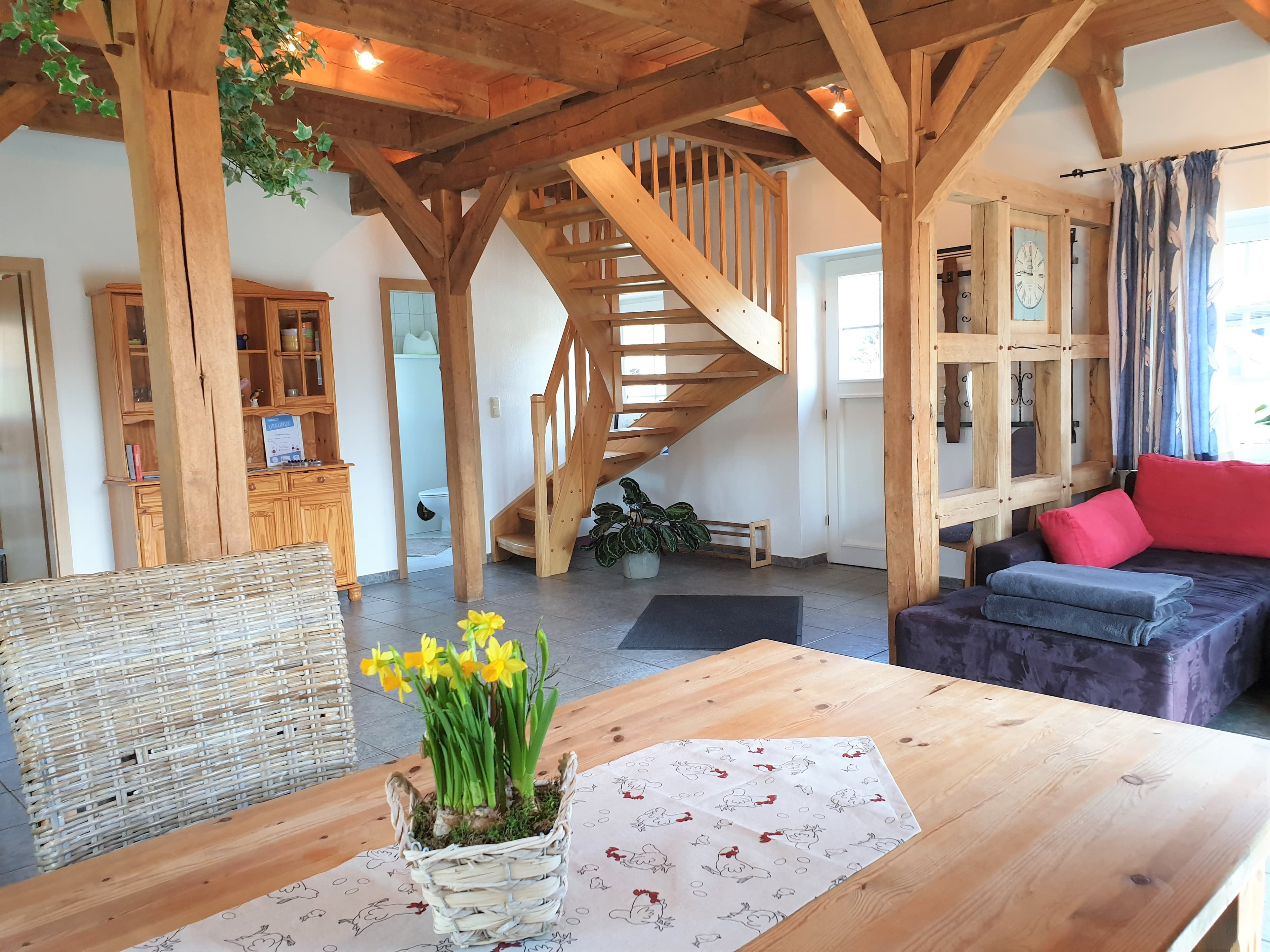 Wohnzimmer des Niedersachsenhauses des Reiter- und Ferienhof Cohrs in Bispingen
