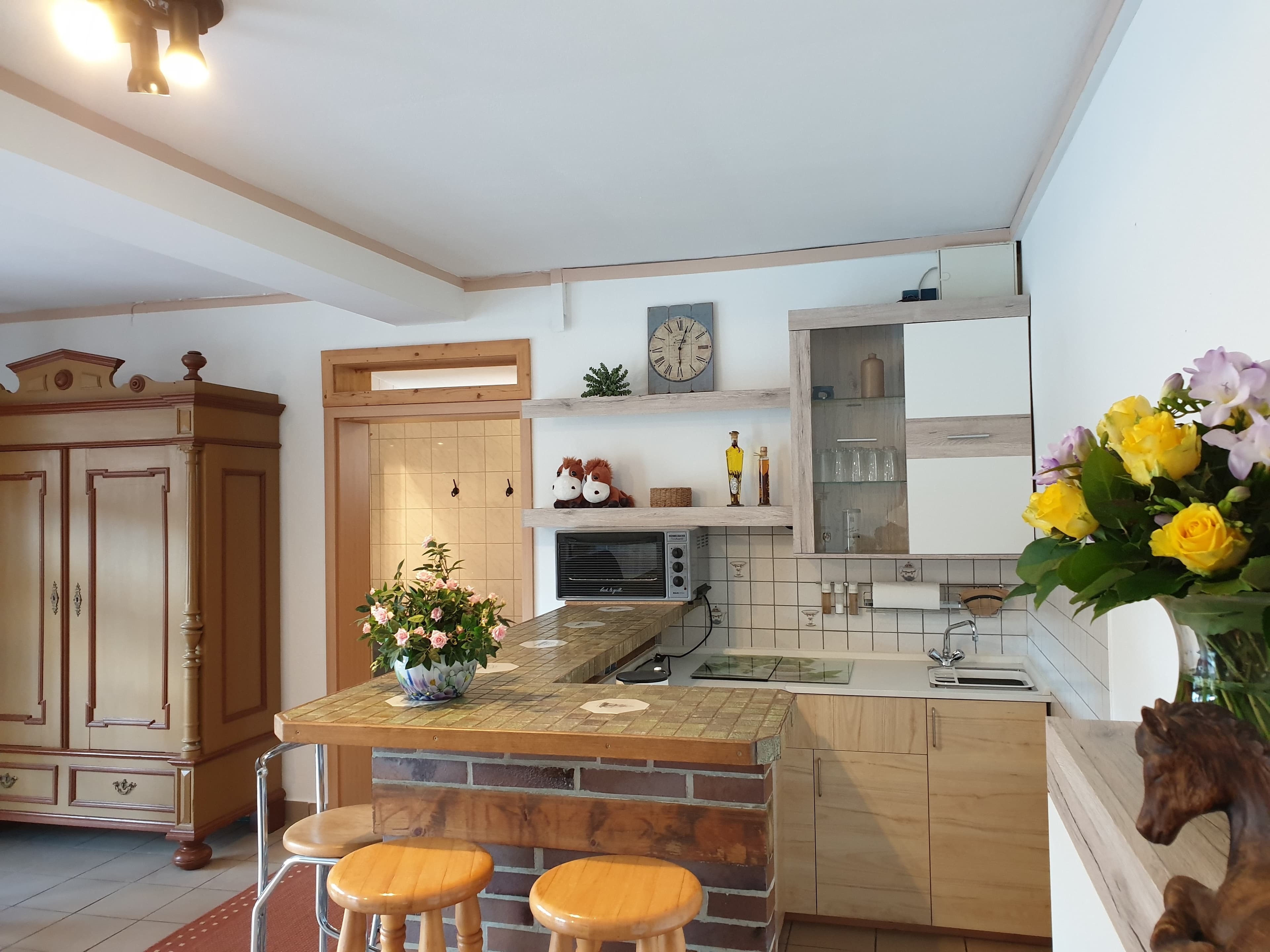 Küche im Hollerbusch des Reiter- und Ferienhof Cohrs in Bispingen
