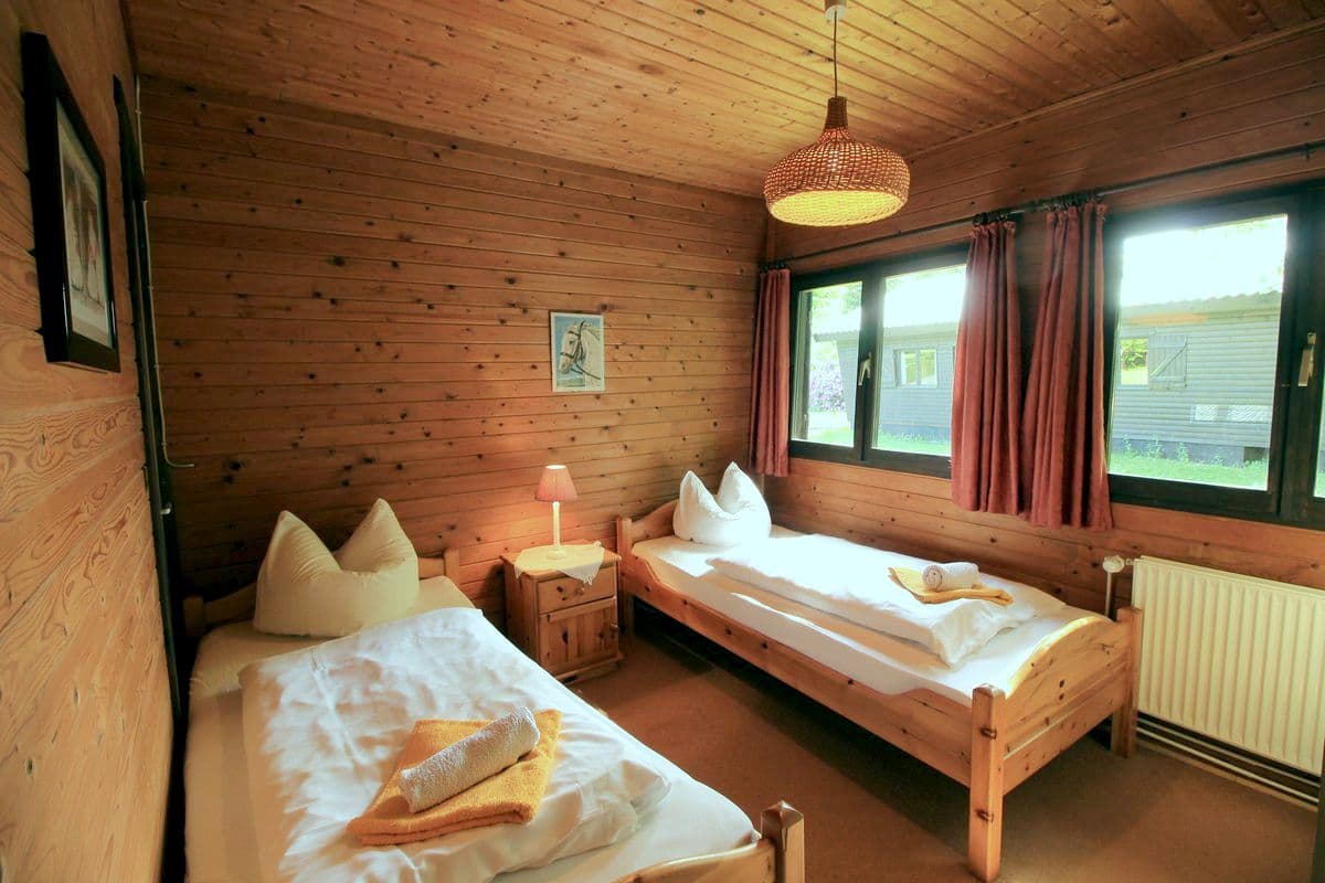 Schlafzimmer Ferienhaus Heidegut Eschede