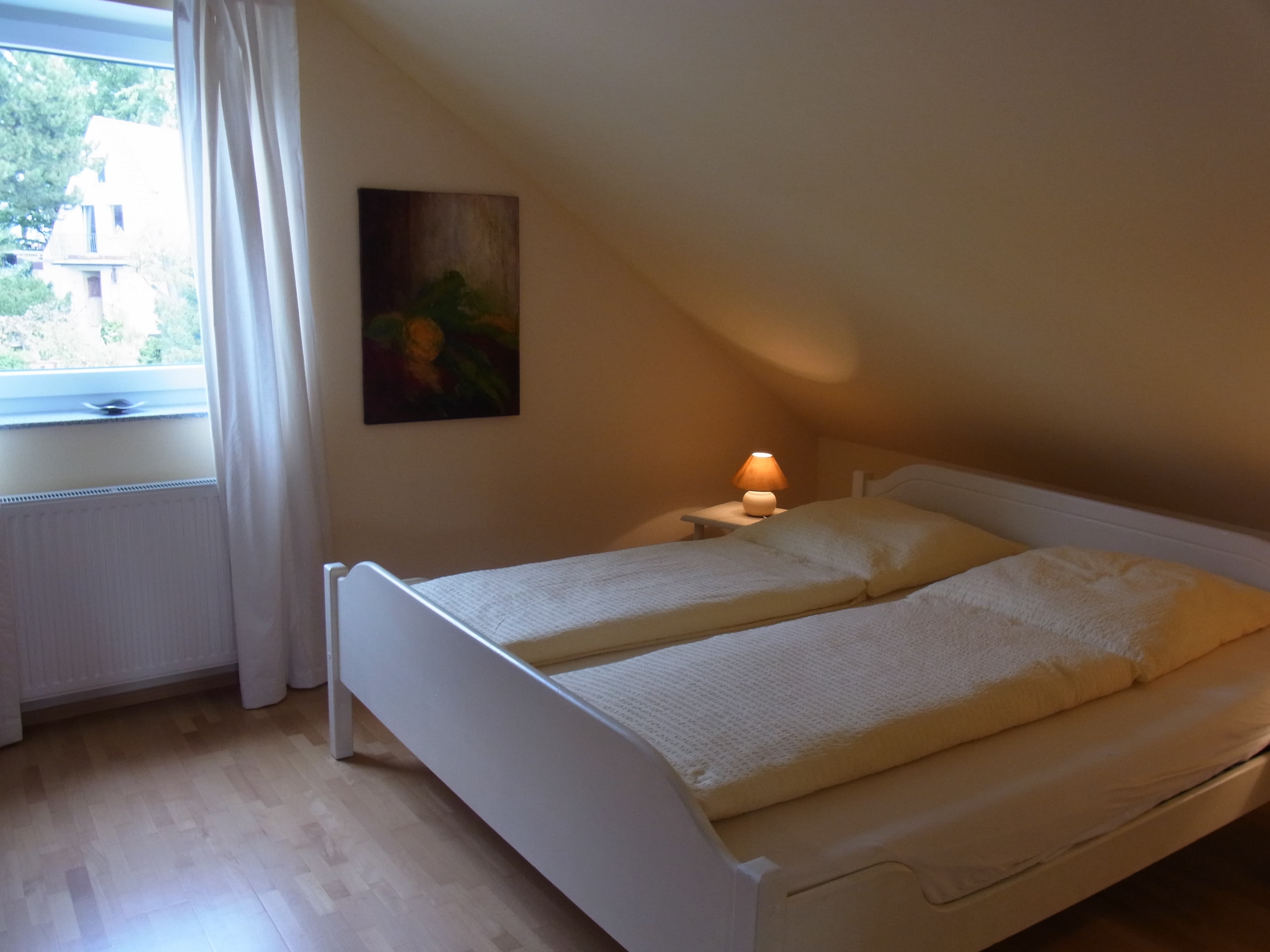 Ferienwohnung Haus am Schwanenteich Schlafzimmer