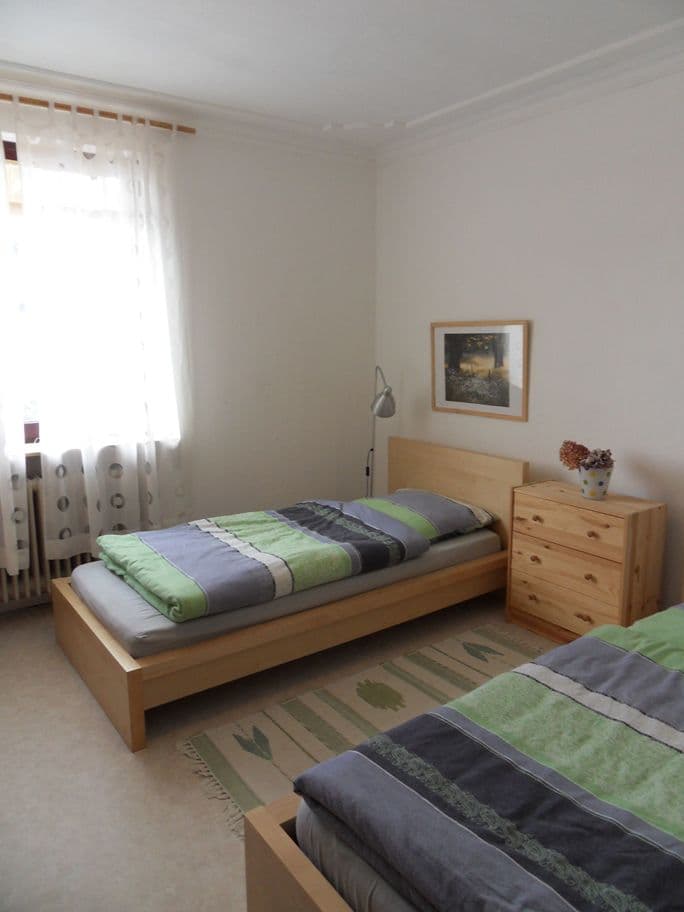 Schlafzimmer unten in den Ferienwohnungen Peter Kröger in Jesteburg