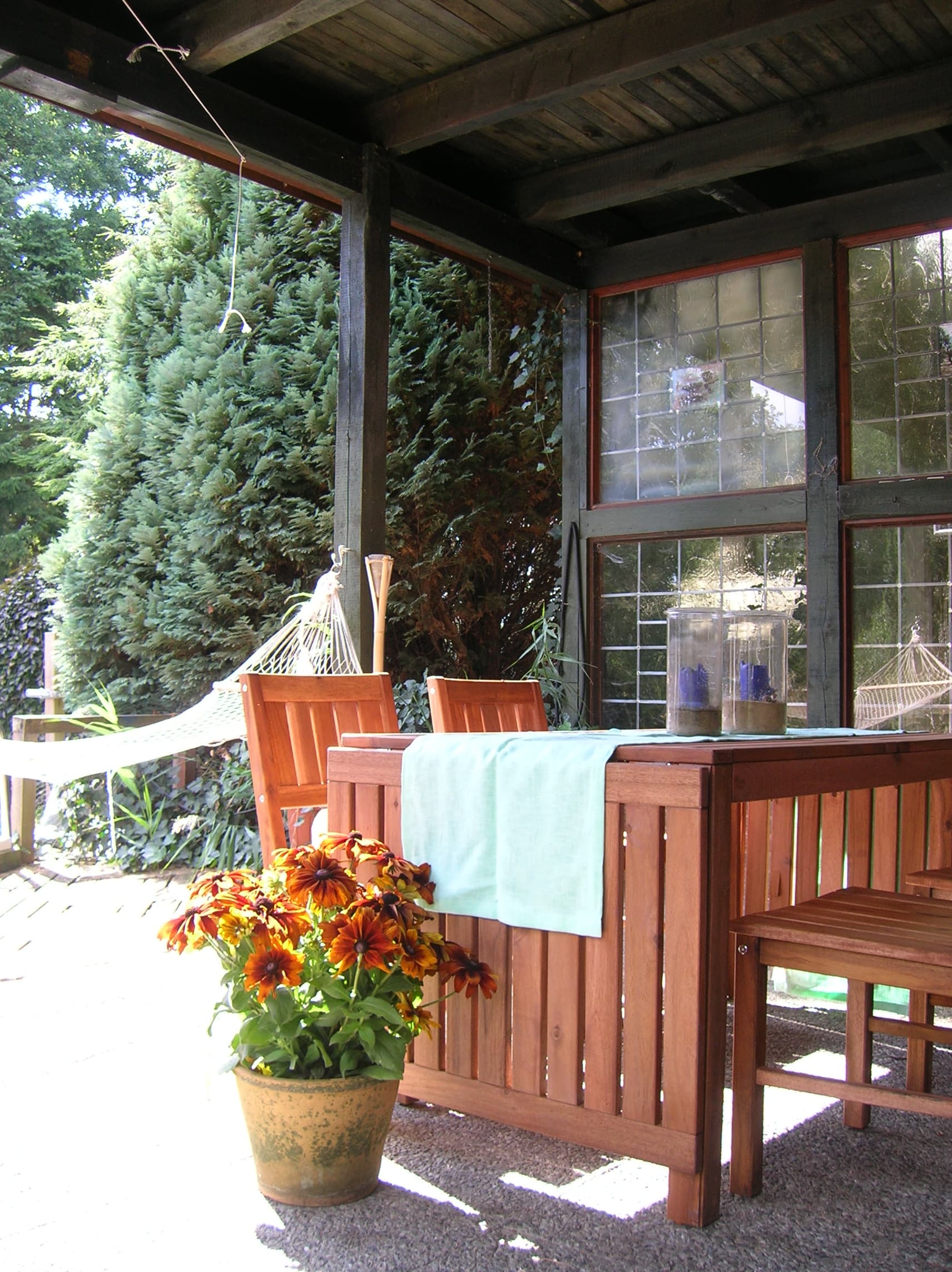 Terrasse unten der Ferienwohnungen Peter Kröger in Jesteburg