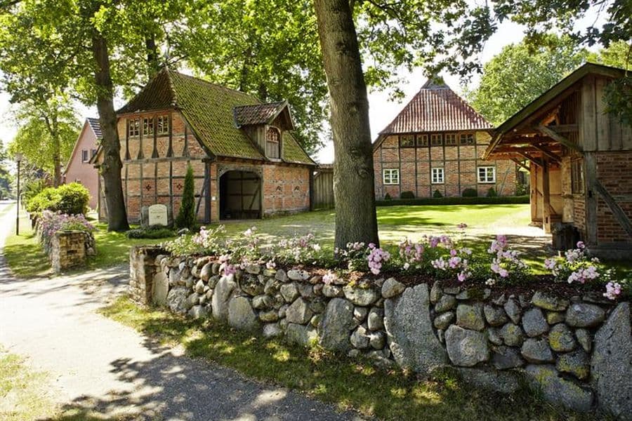Hofanlage des kleinen Ferienhauses in Neuenkirchen