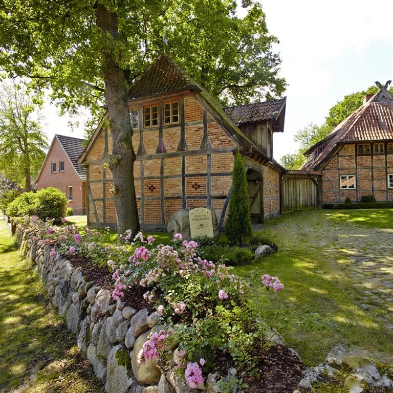 Hofanlage des kleinen Ferienhauses in Neuenkirchen