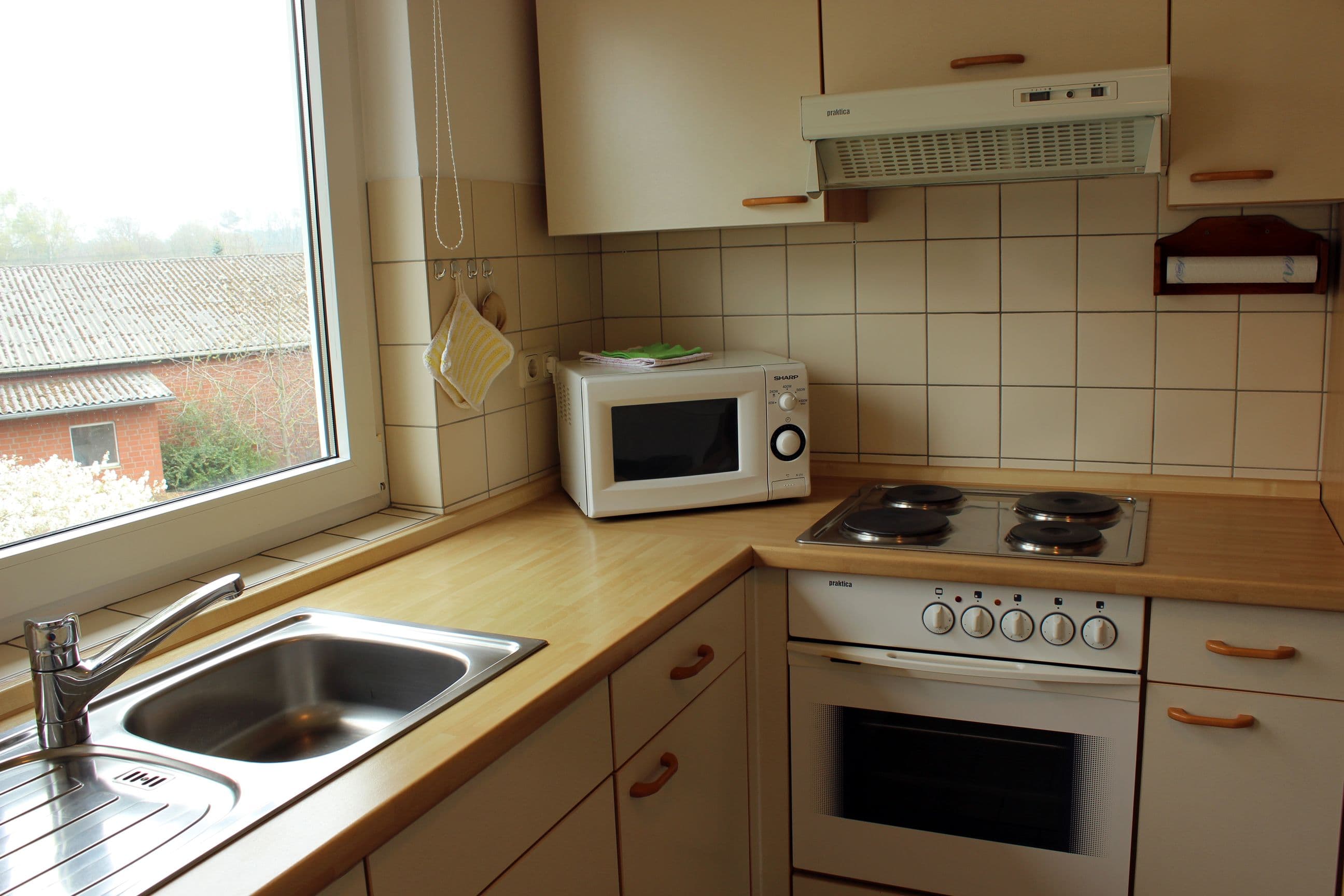 Küche in der Ferienwohnung Hof Diestel