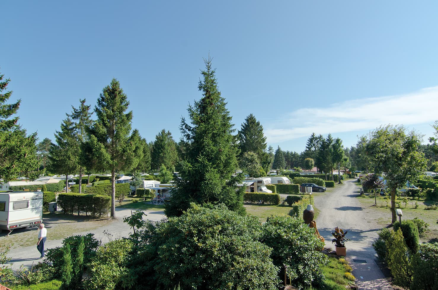 Camping in der Lüneburger Heide neben dem Heidepark Soltau