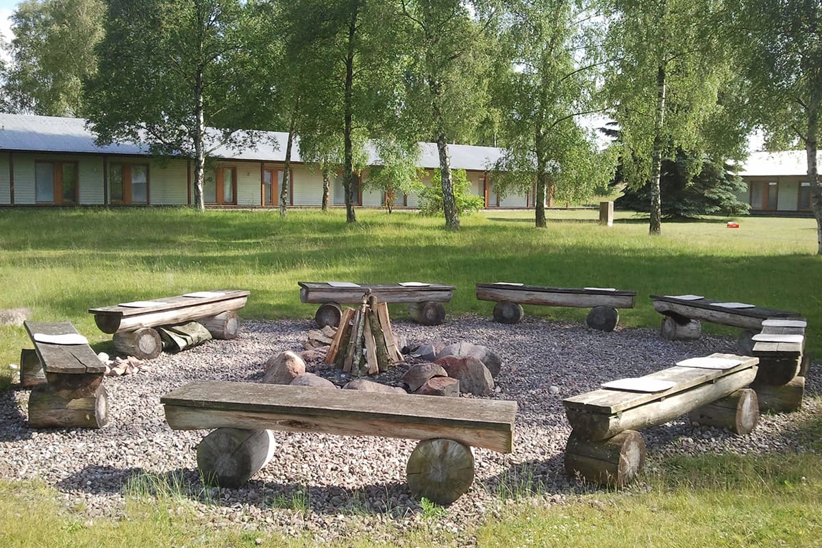 Lagerfeuerplatz im Camp Reinsehlen