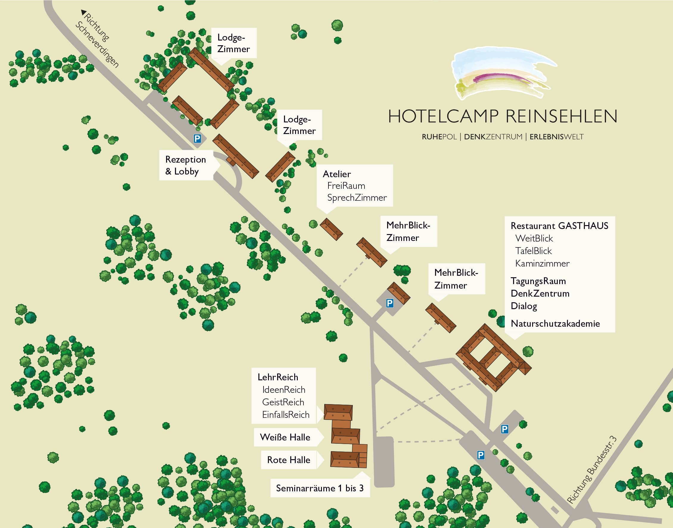 Das gesamte Camp-Reinsehlen-Areal