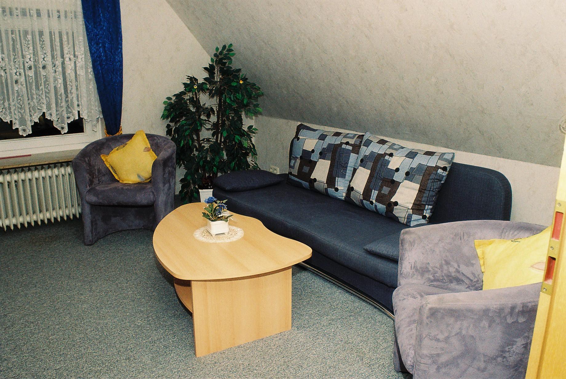 Wohnzimmer Ferienwohnung Brockmann