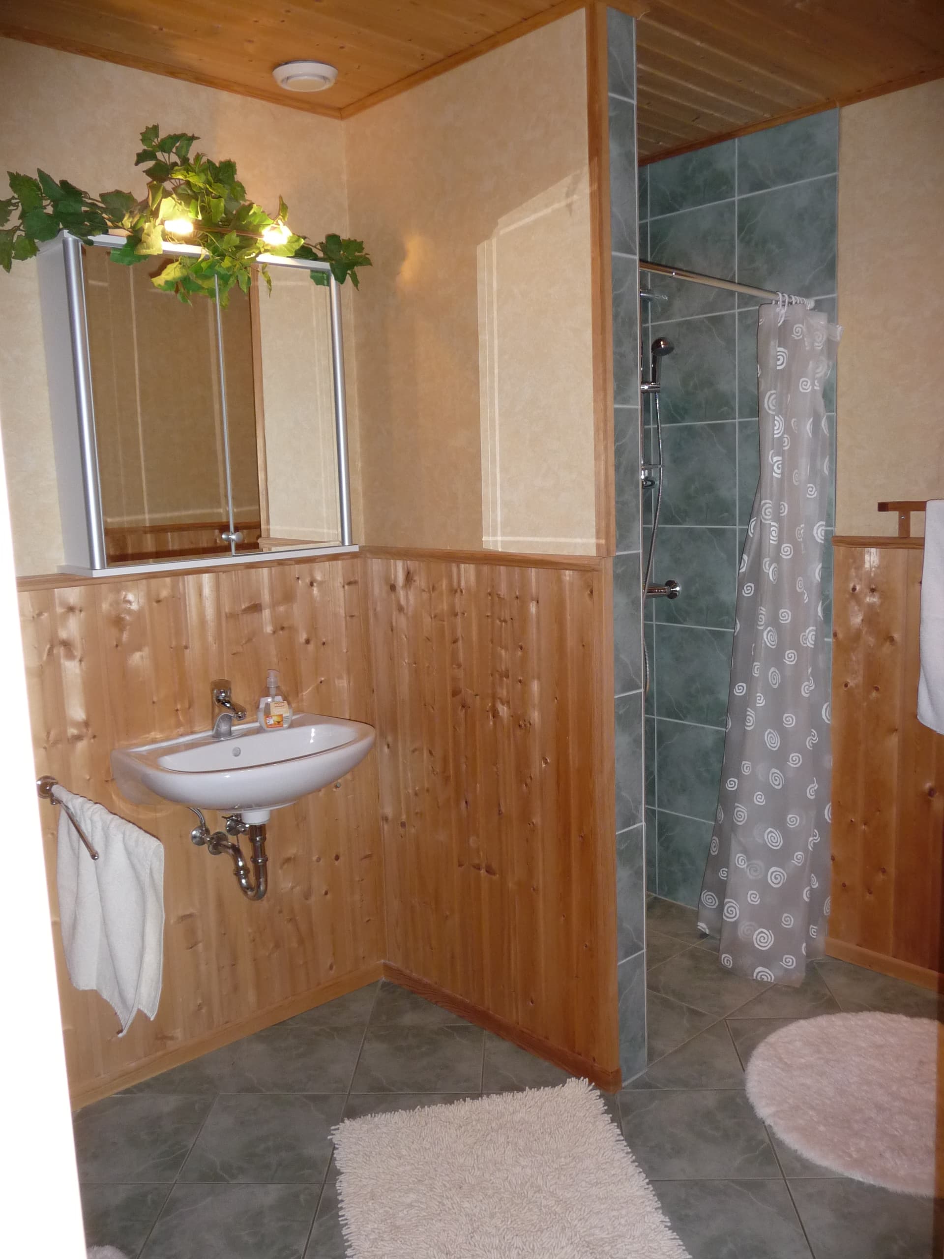 Dusche Ferienhaus Lotta