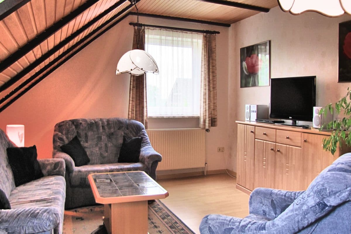 Ferienwohnung Sakschewski Wohnzimmer