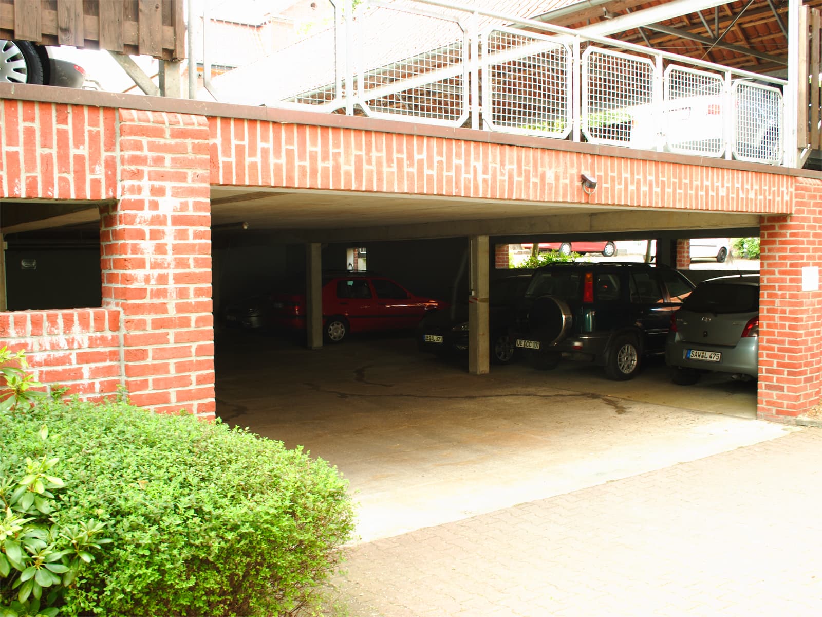 Garage Ferienwohnung Auenglück im Von Cölln Hof