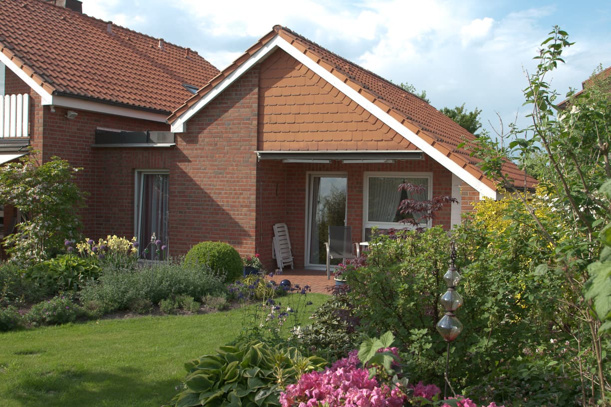 Blick vom Garten aus