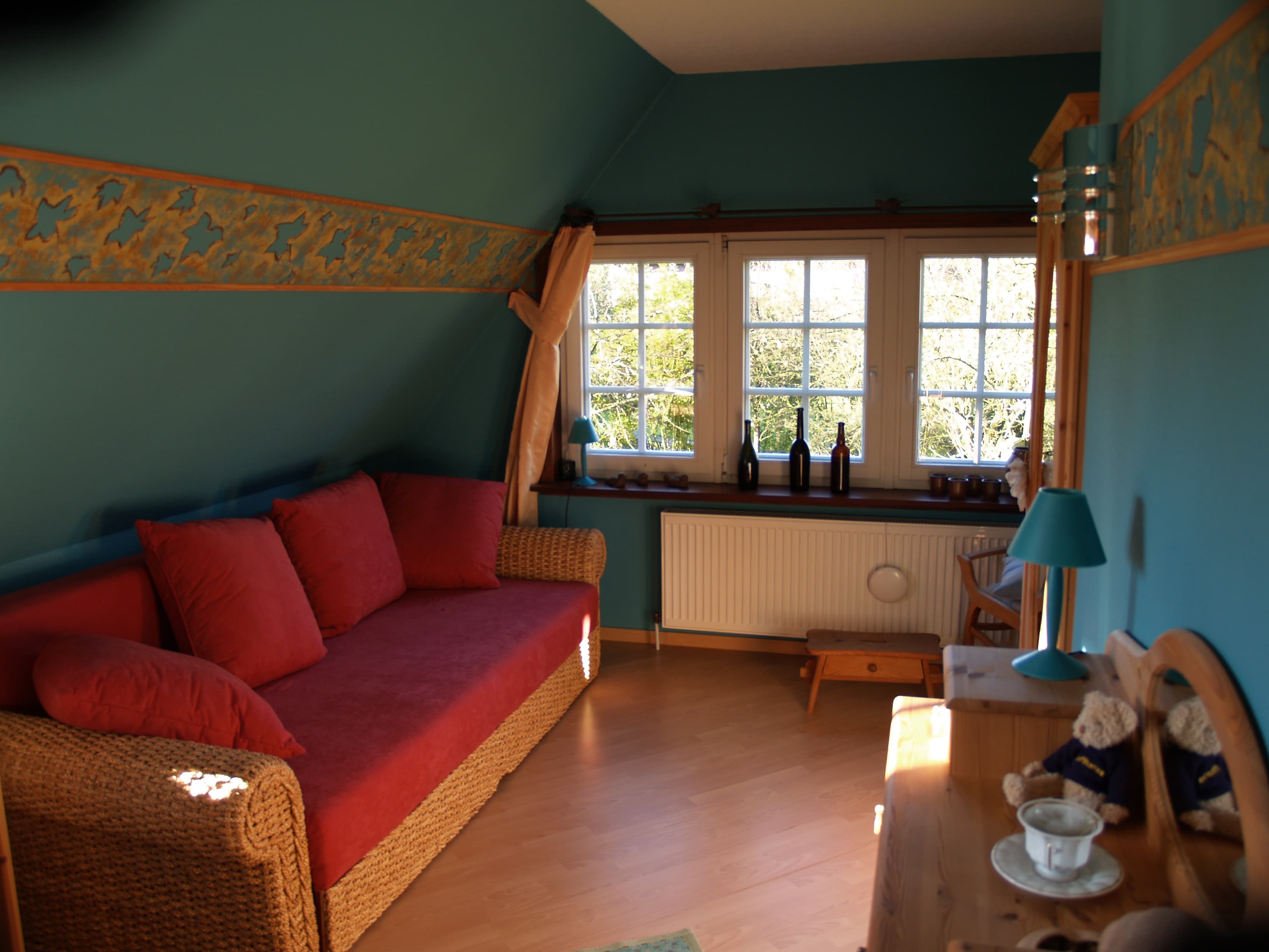 Schlafzimmer mit Schlafcouch