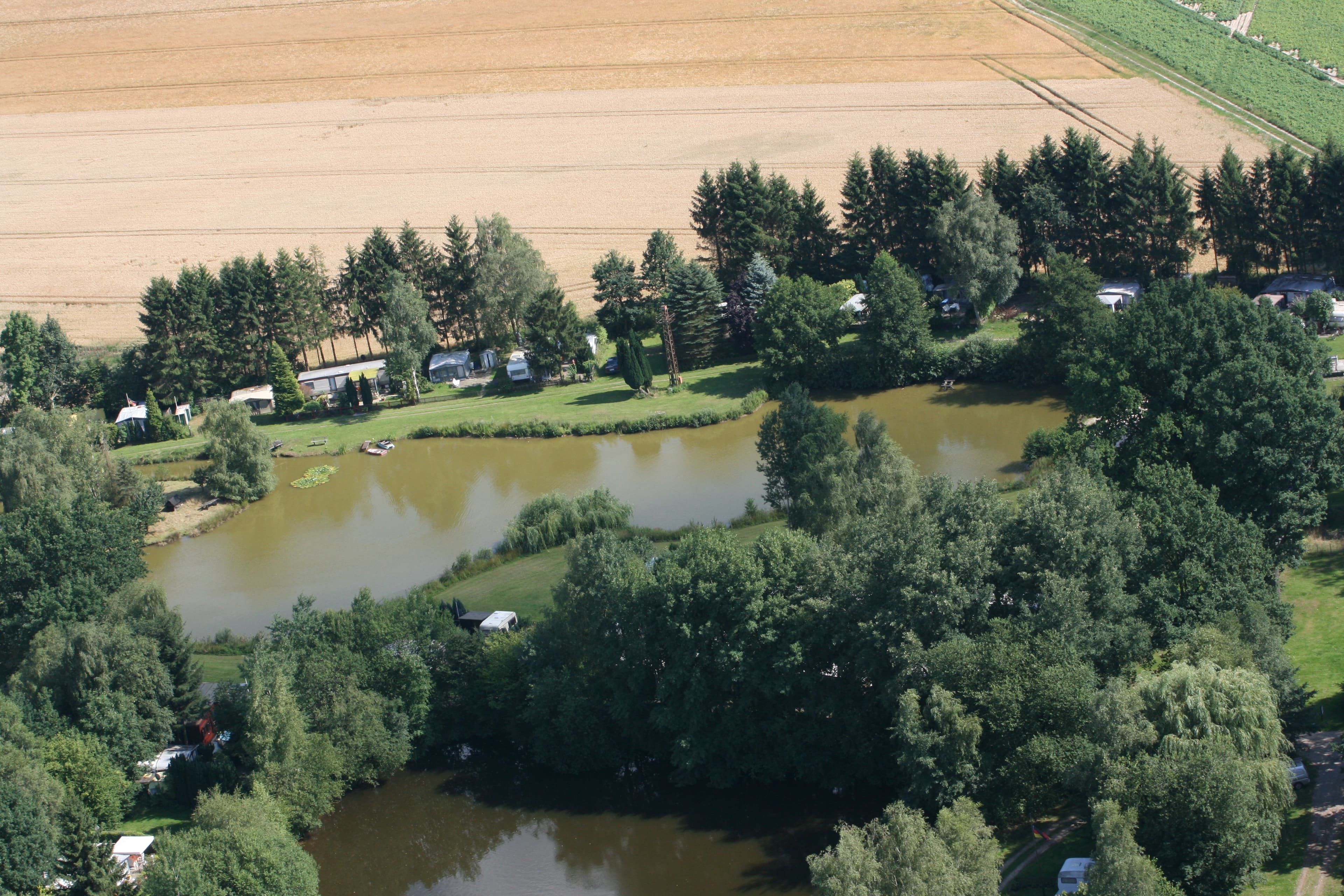 Luftaufnahme Campingplatz Bruchsee