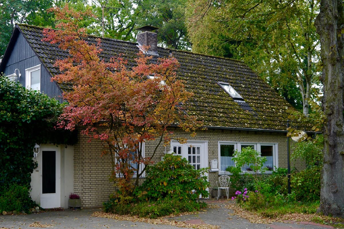 Eingangsbereich Gästehaus Voss im Schloßgarten