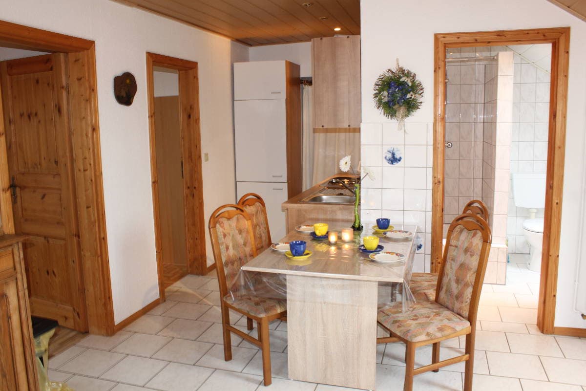 Esstisch Ferienwohnung Hof Reckermann I