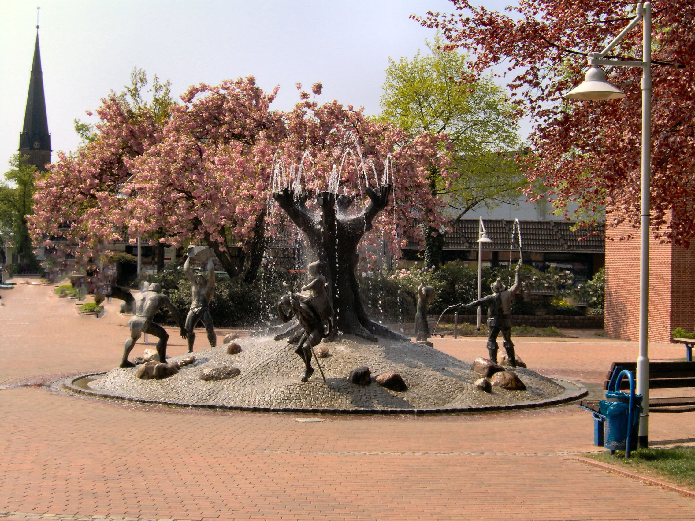 Schneverdinger Stadtbrunnen beim Landhaus Heide 