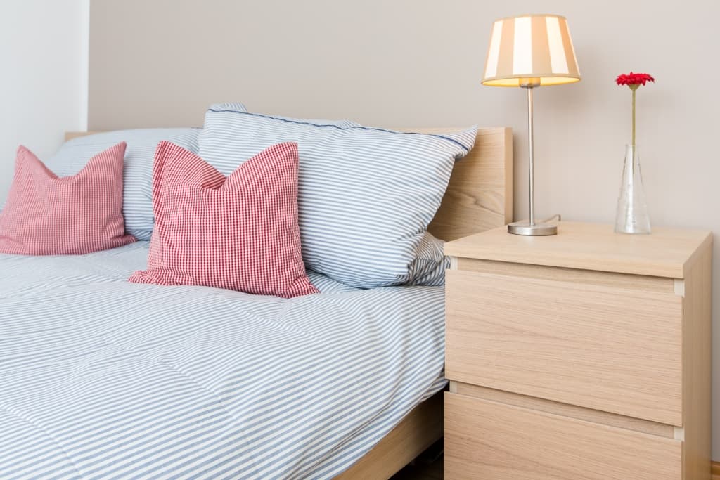 Schlafzimmer in der Ferienwohnung Wildpark Lüneburger Heide in Hanstedt