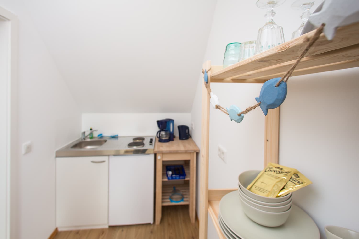 Küche in der Ferienwohnung Wildpark Lüneburger Heide in Hanstedt