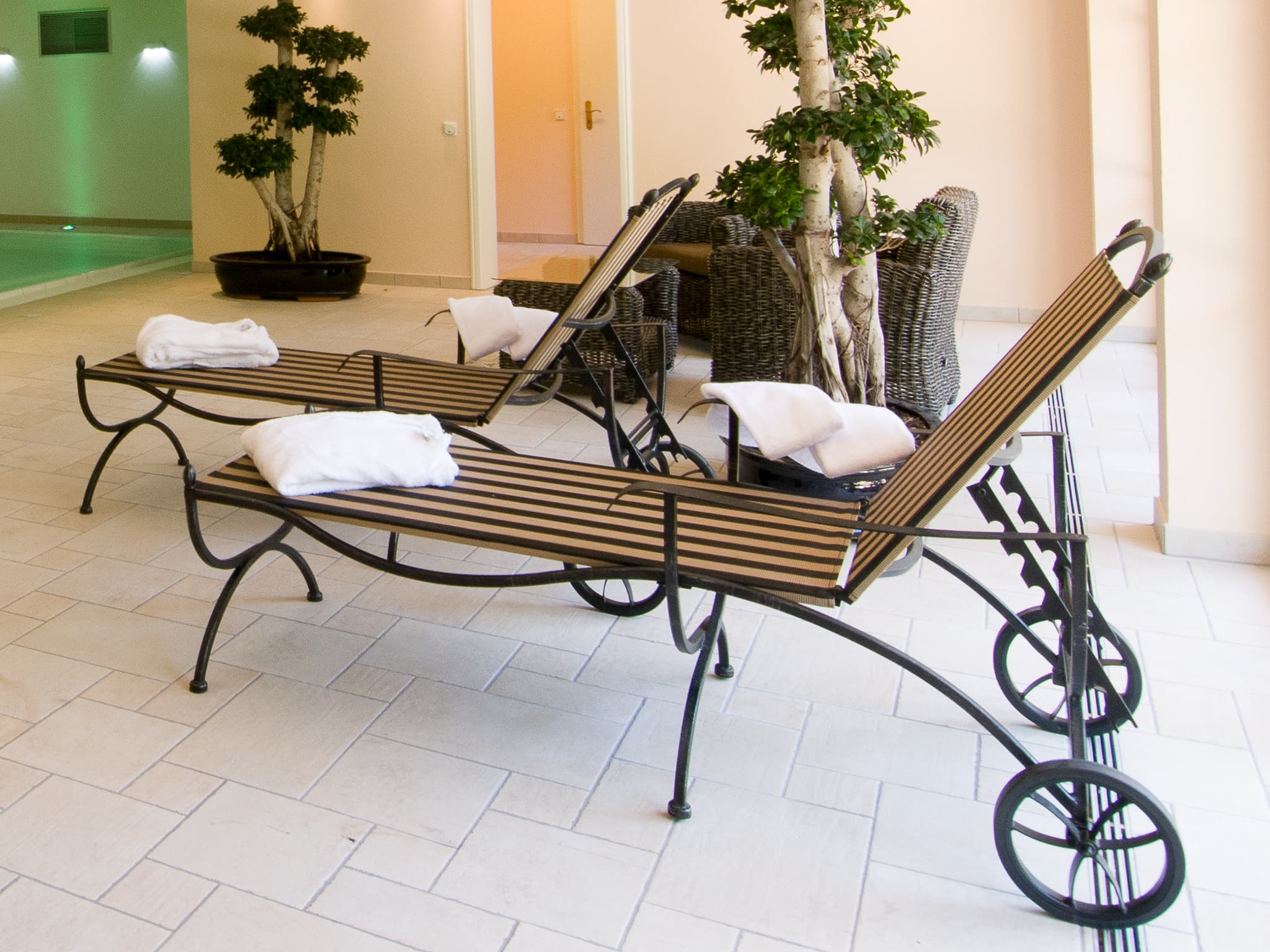 Wellnessliegen in dem Amethyst Hotel in Lüneburg