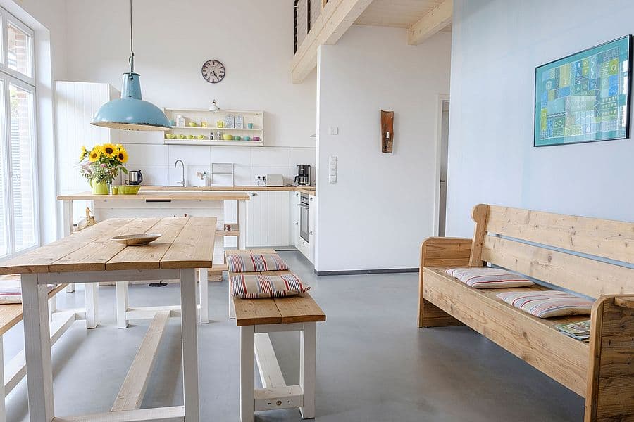 Ferienwohnung Landlust, Essbereich
