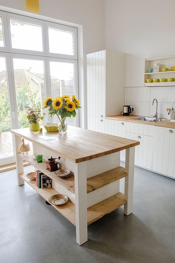 Ferienwohnung Landlust, Kücheninsel