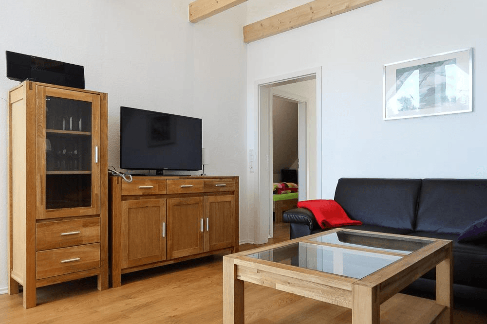Wohnzimmer in der Ferienwohnung 5 auf dem Schröderhof Unterlüß