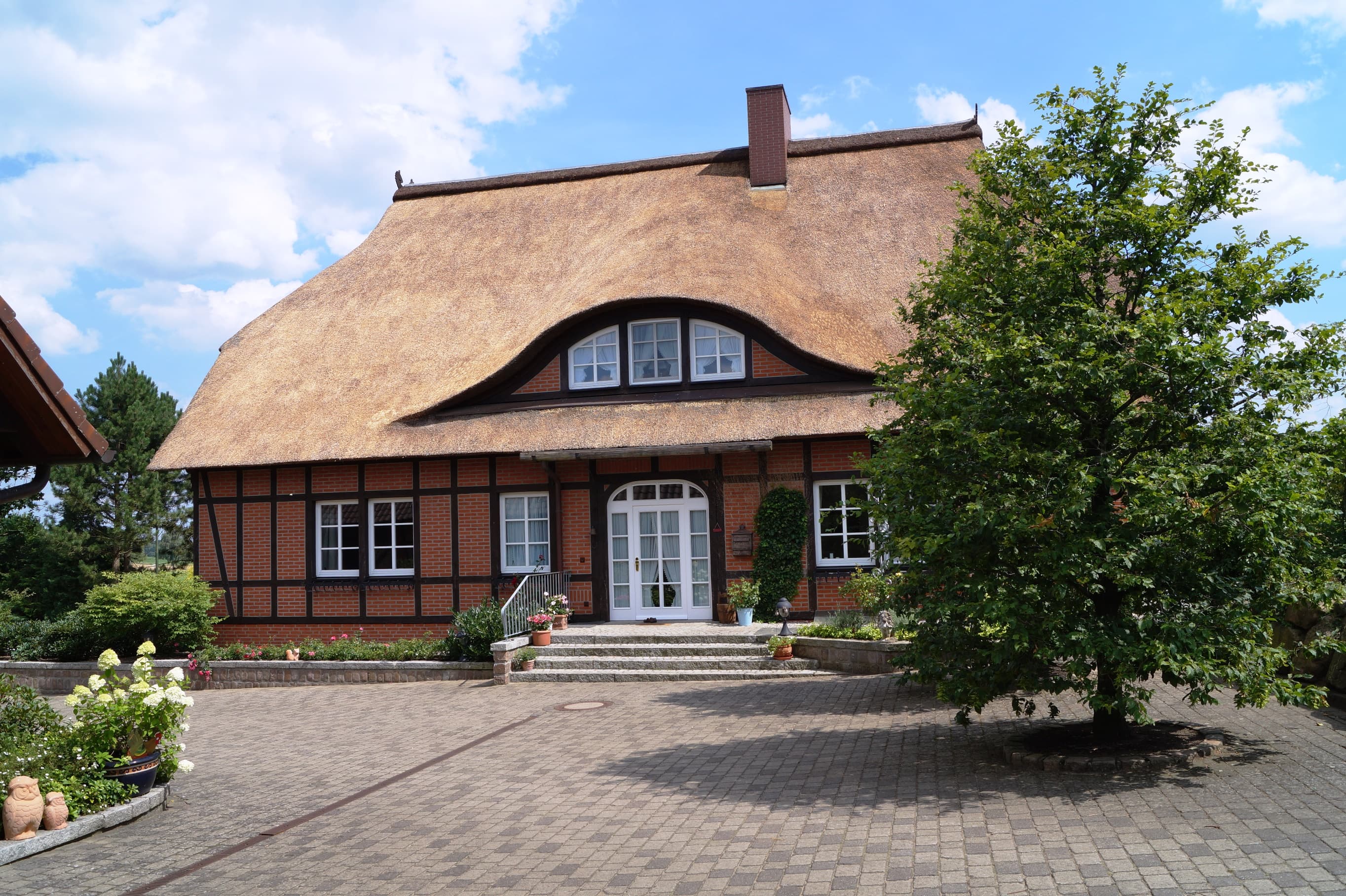 Außenansicht Ferienwohnung Weideblick Buchenhof Nordheide 