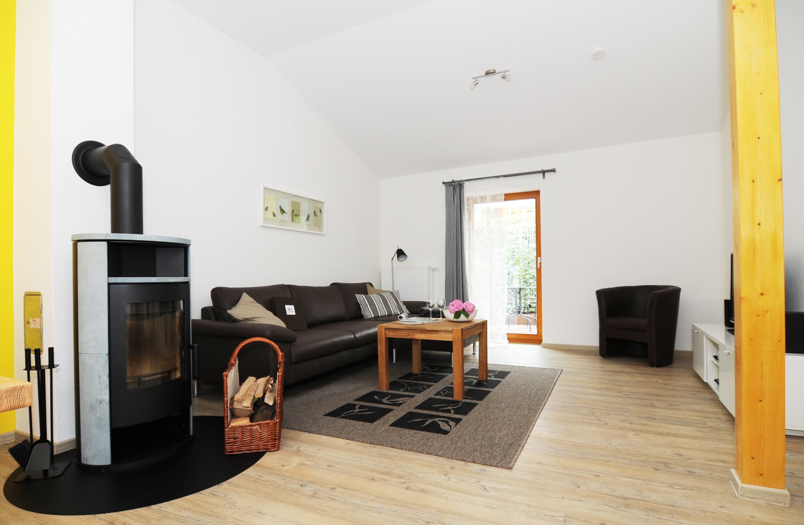 Wohnzimmer in der Wohnung Farkenstall auf dem Ferienhof Niemeyer in Düshorn