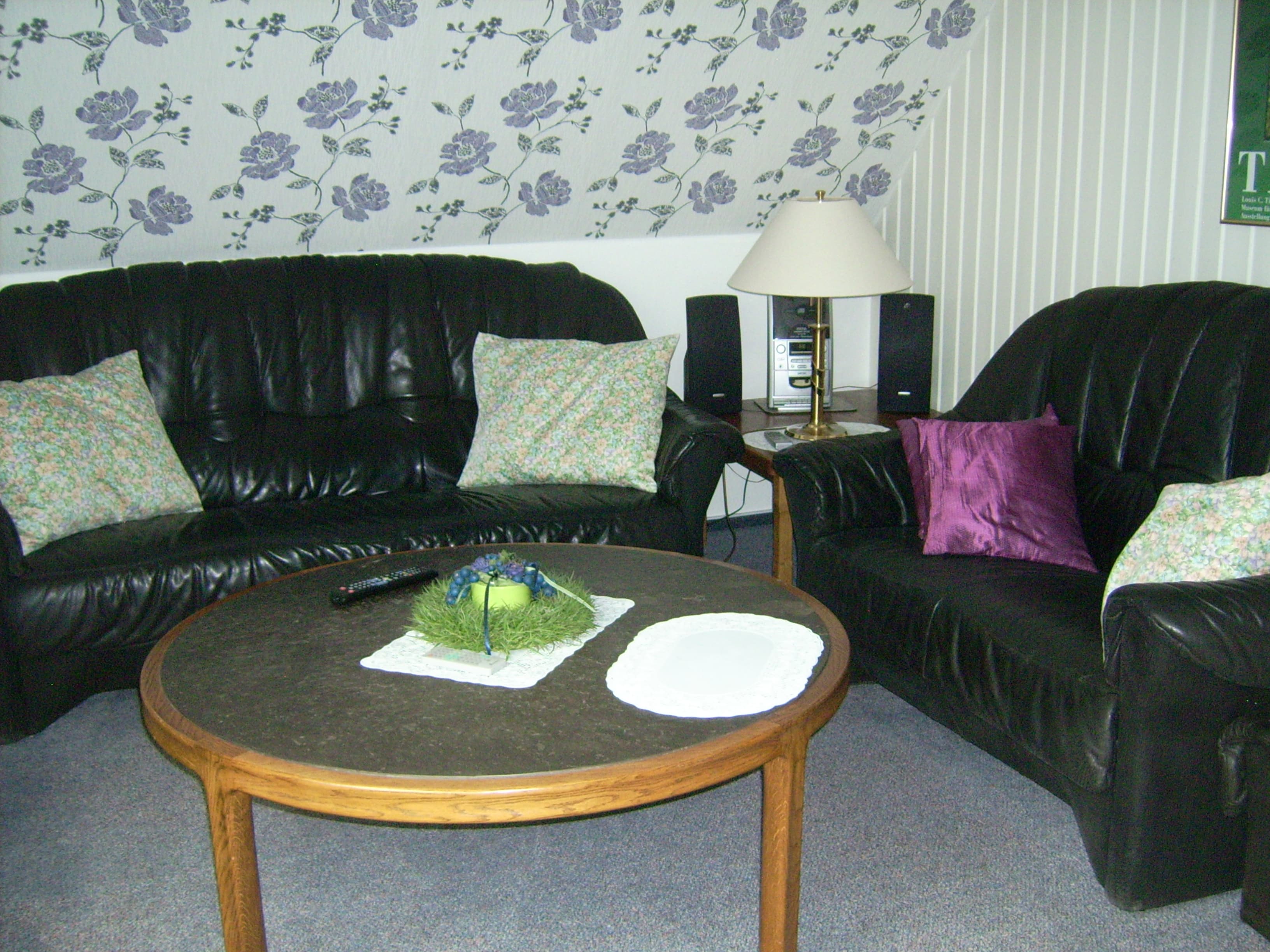 Wohnzimmer in der Ferienwohnung Zum Otterberg in Otter