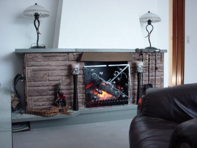 Wohnzimmer in der Ferienwohnung Beroma