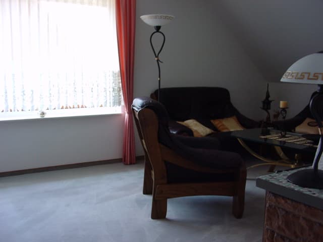 Wohnzimmer in der Ferienwohnung Beroma