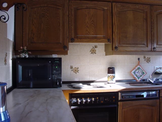 Küche in der Ferienwohnung Beroma