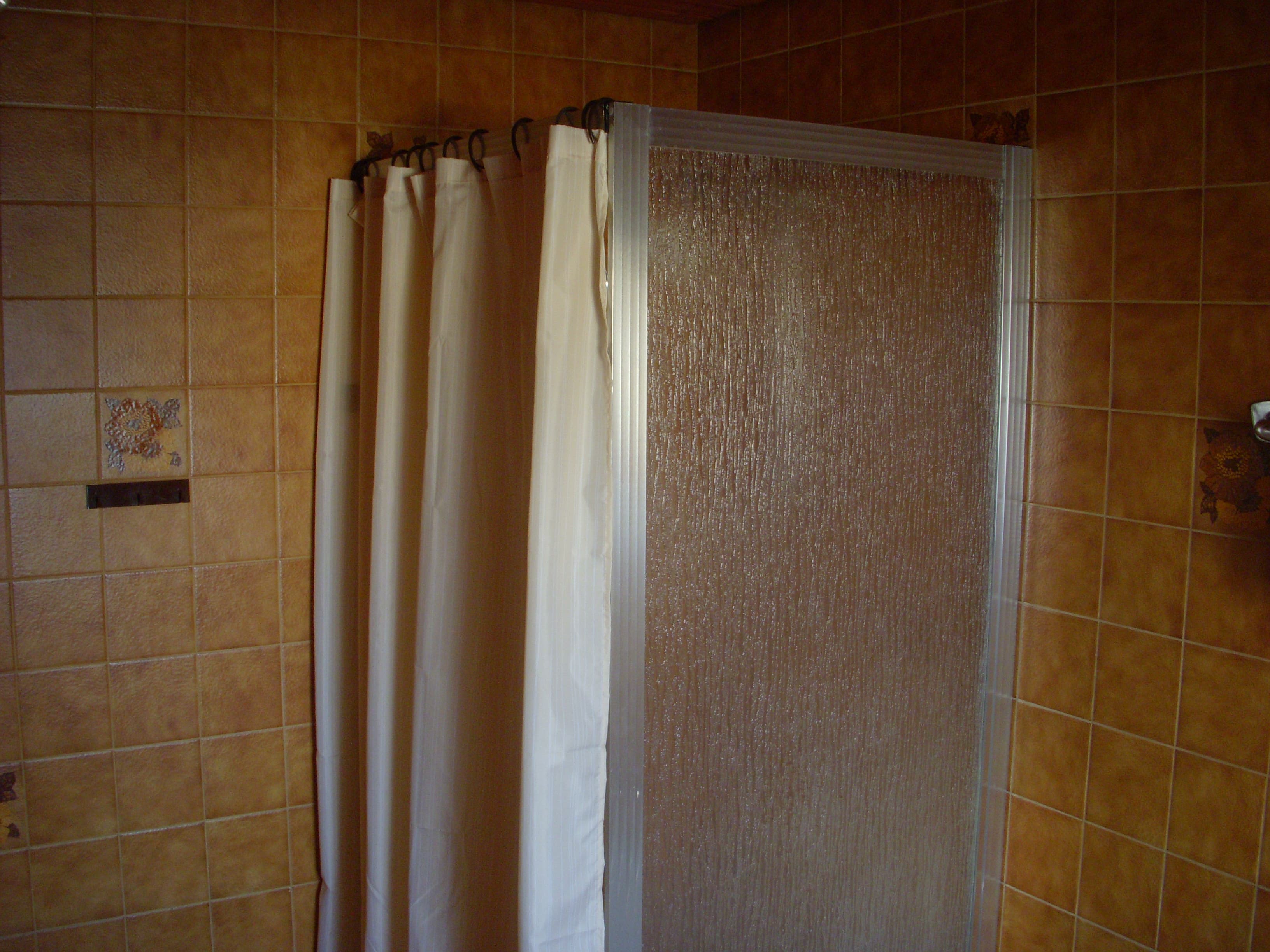 Badezimmer in der Ferienwohnung Beroma