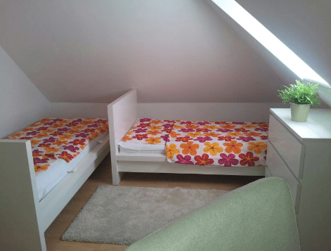 Schlafzimmer in der Ferienwohnung am Bollweg in Westergellersen