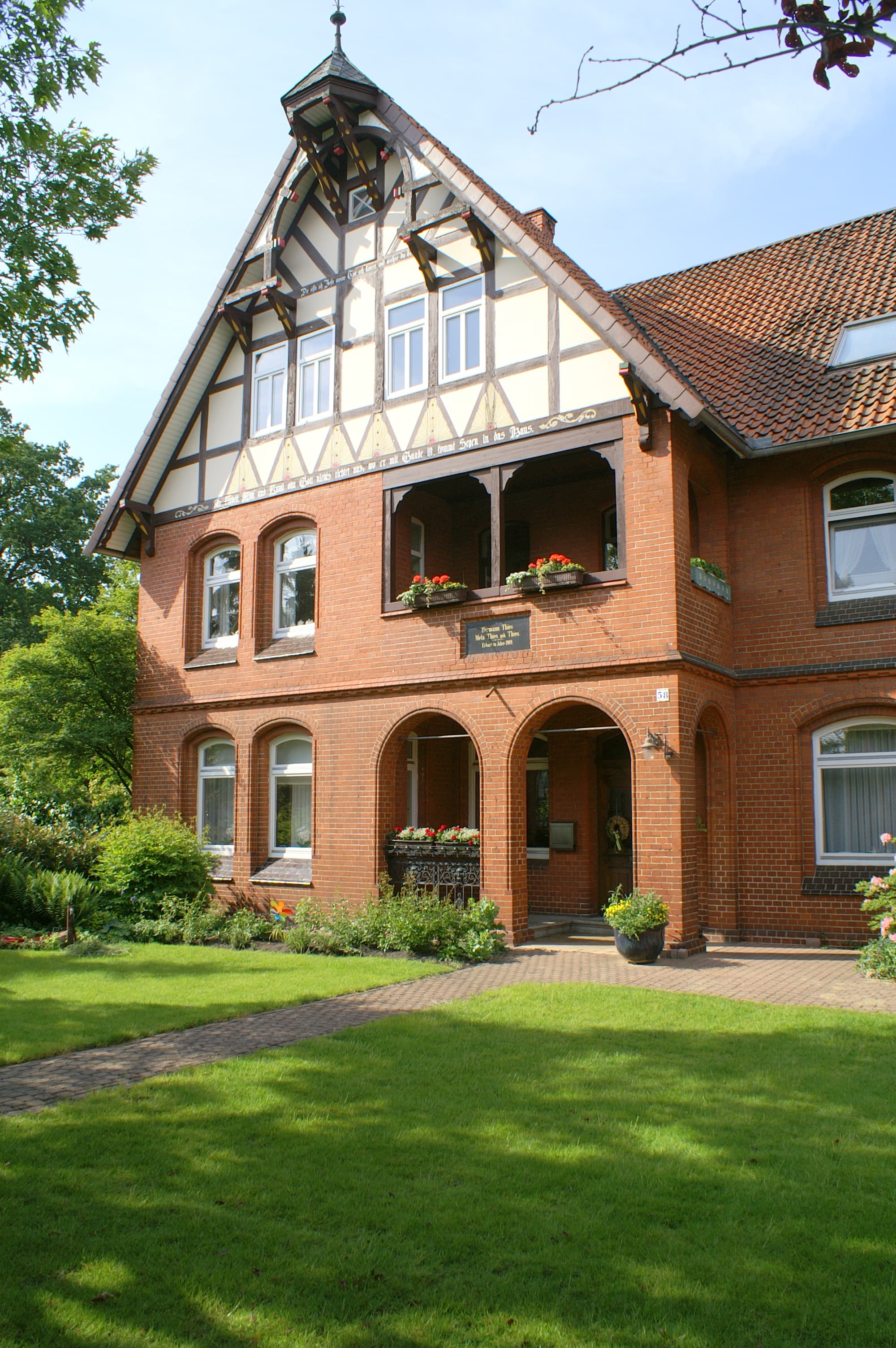 Außenansicht der Ferienwohnung im Bauernhaus Thies in Wietze