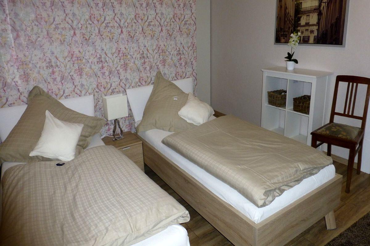 Schlafzimmer in der Ferienwohnungen im Bauernhaus Thies in Wietze