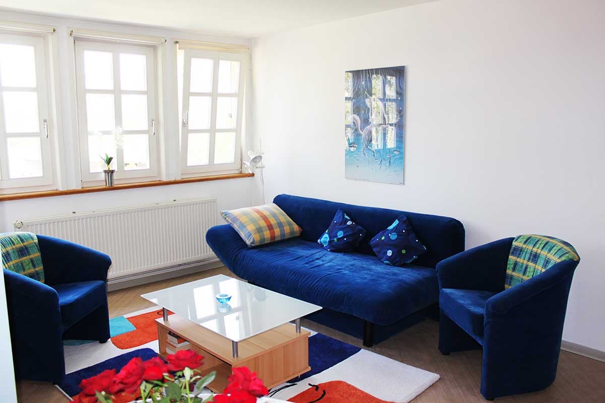 Wohnbeispiel Wohnzimmer Ferien-Appartements Reiterhof Esterau