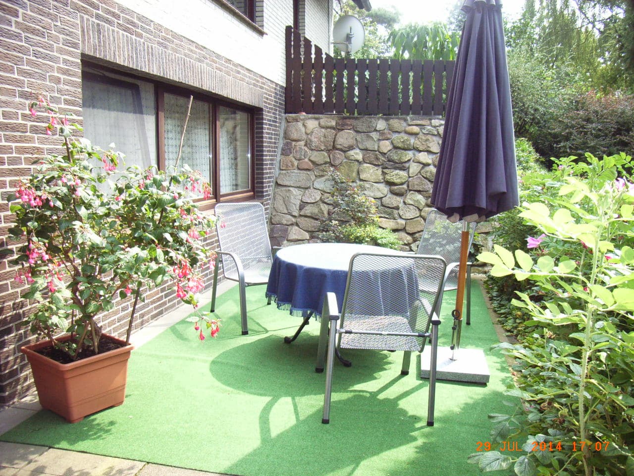 Terrasse FeWo 1 Ferienwohnung Knauer